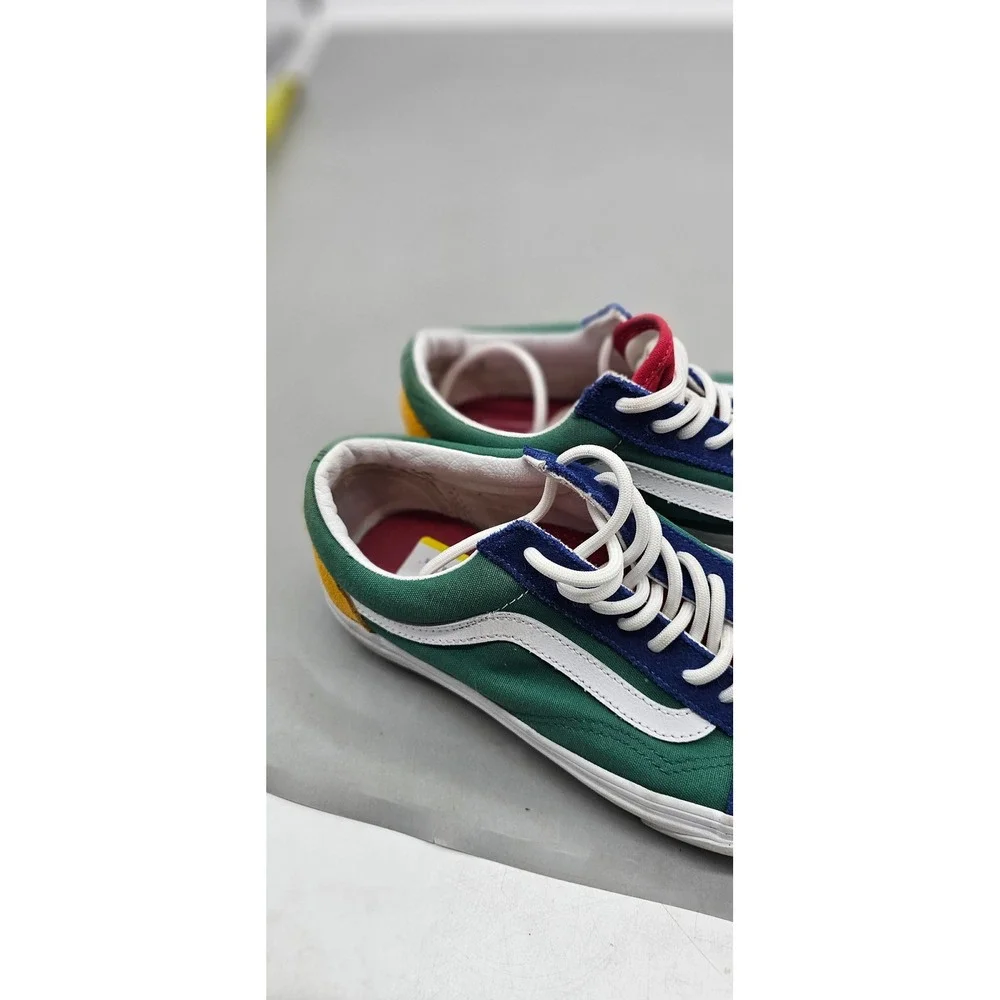 Vans Old Skool Yacht Club Blue Green Yellow Red Sneakers Men 6 Women 7.5